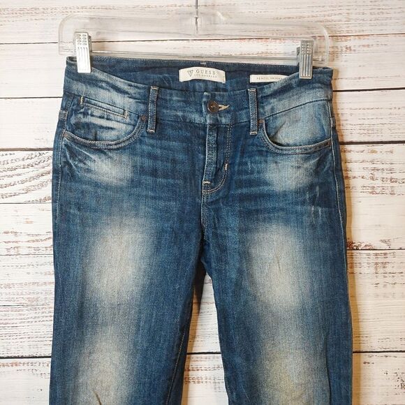 Guess Women’s Mid Rise Pencil Skinny Jeans - Picture 3 of 14